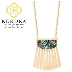 Kendra Scott Ellen Necklace Abalone Shell NEW